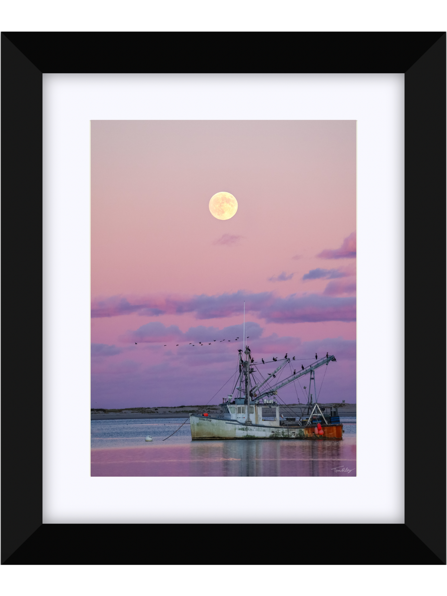 Supermoon over White Cap